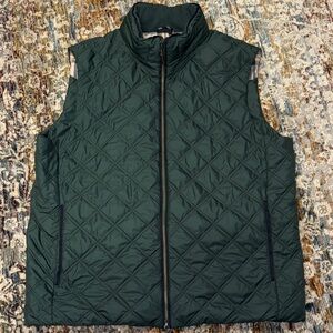 Brooks Brothers Dark Green Quilted Vest